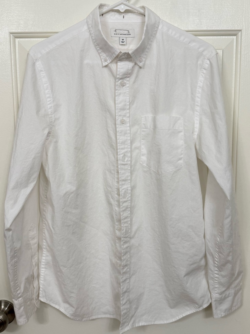 UNTUCKit White Button-Front Women's Cotton Slim Fit Blouse